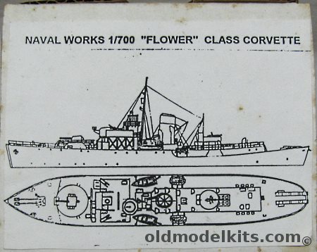 Naval Works 1/700 Flower Class Corvette plastic model kit